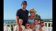 Matthew Stafford & Kelly Stafford with their kids (Image via Instagram/@kbstafford89)
